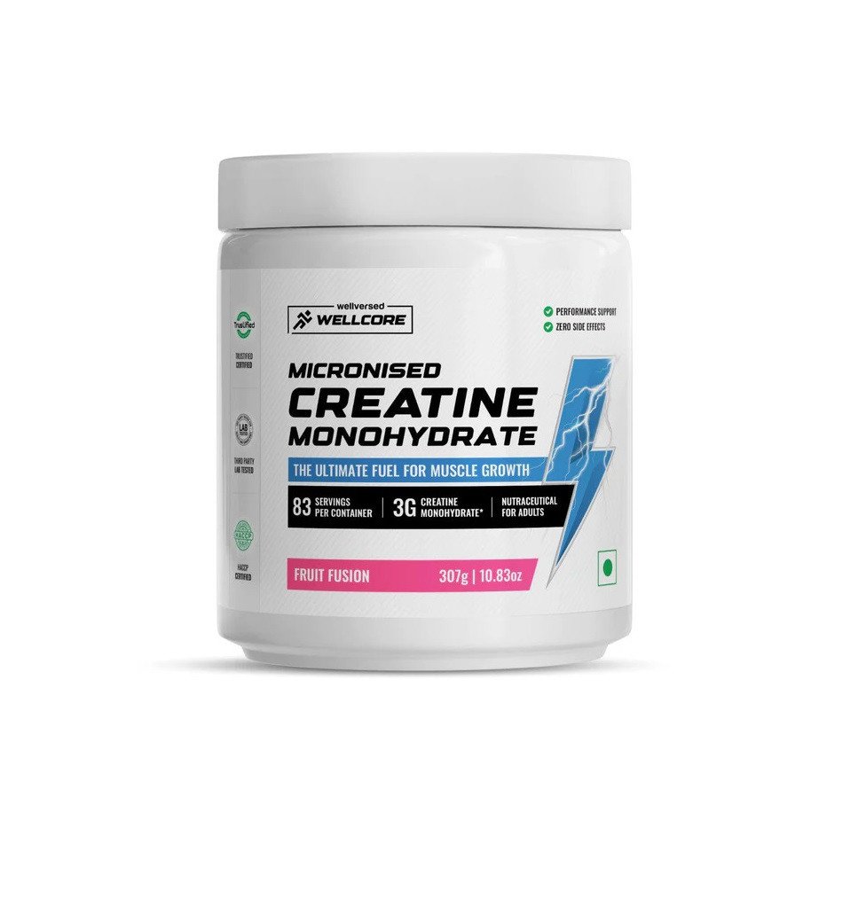 Wellcore - Pure Micronised Creatine Monohydrate (122g, 33 Servings) Fruit Fusion