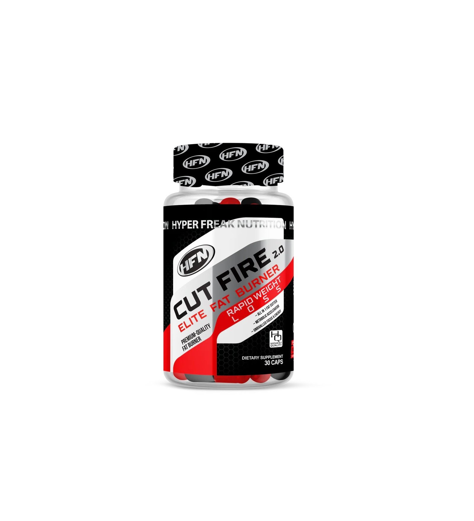 HFN - Cut Fire 2.0 - Elite Fat Burner -30 Caps