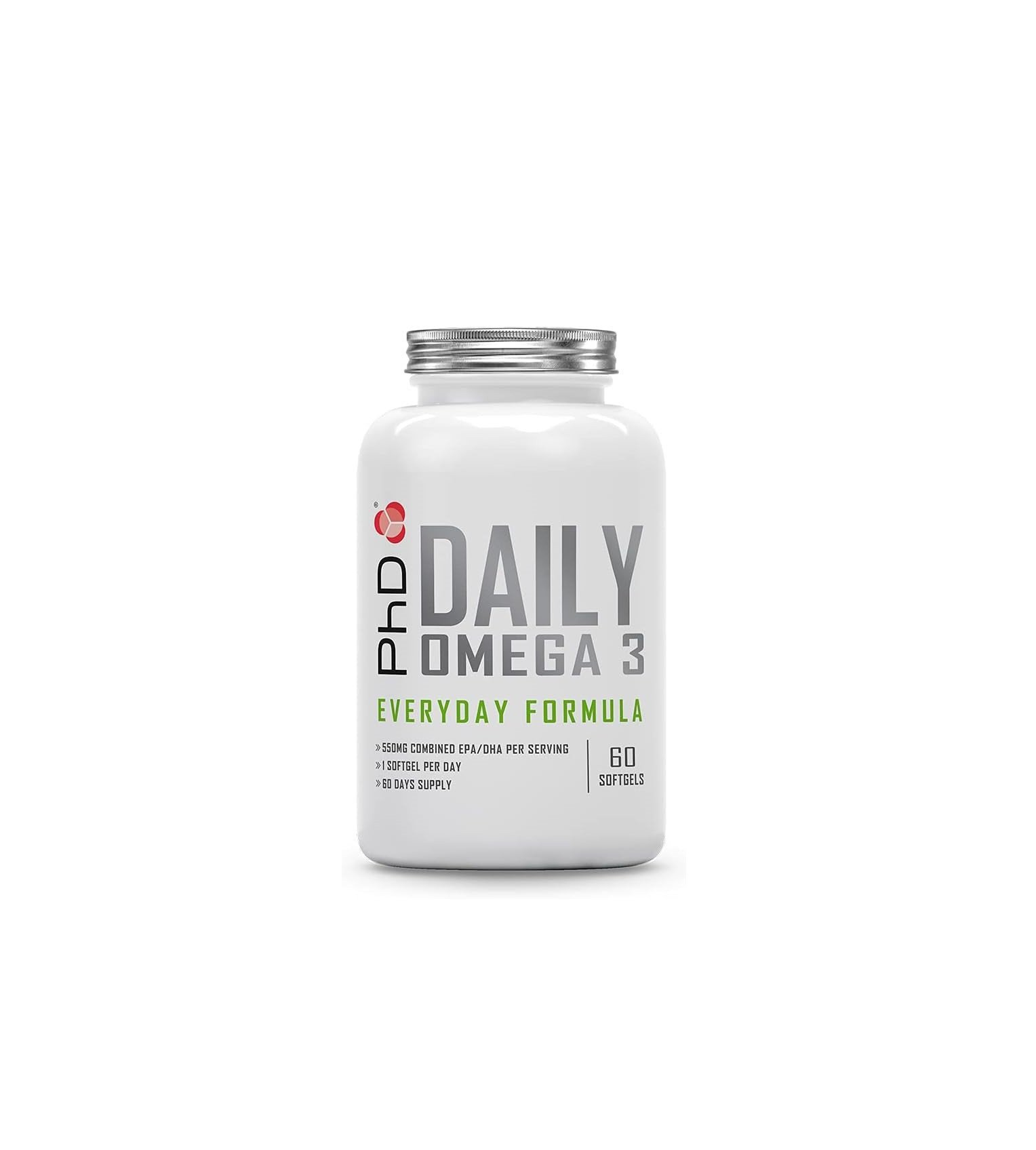 PhD Daily Omega 3 - Everyday Formula - 100 Softgels