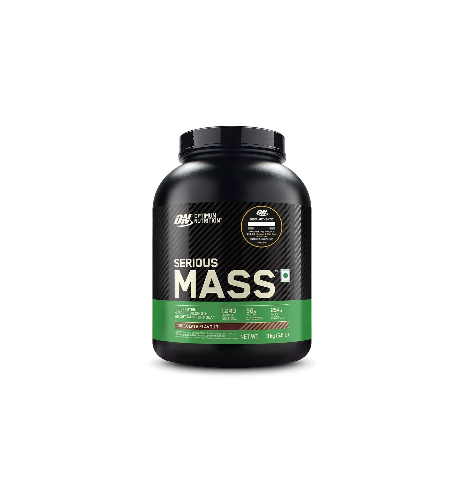 OPTIMUM NUTRITION (ON) Serious Mass High Protein High Calorie Weight Gainer Powder - 3 kg