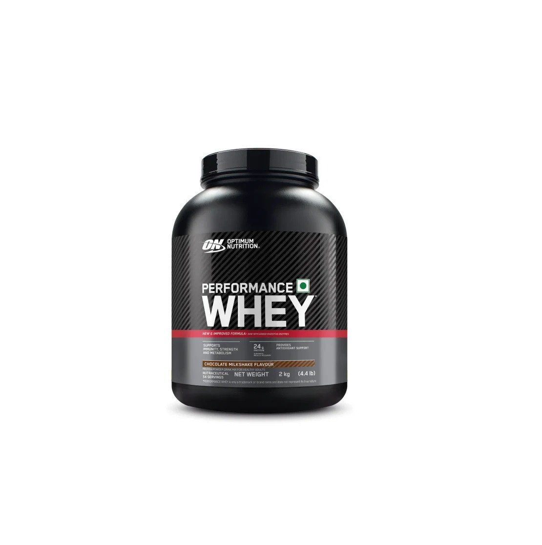 Optimum Nutrition (ON) Performance Whey Protein Powder, 24g Protein, 5g BCAA – 2Kg (Chocolate Milkshake)