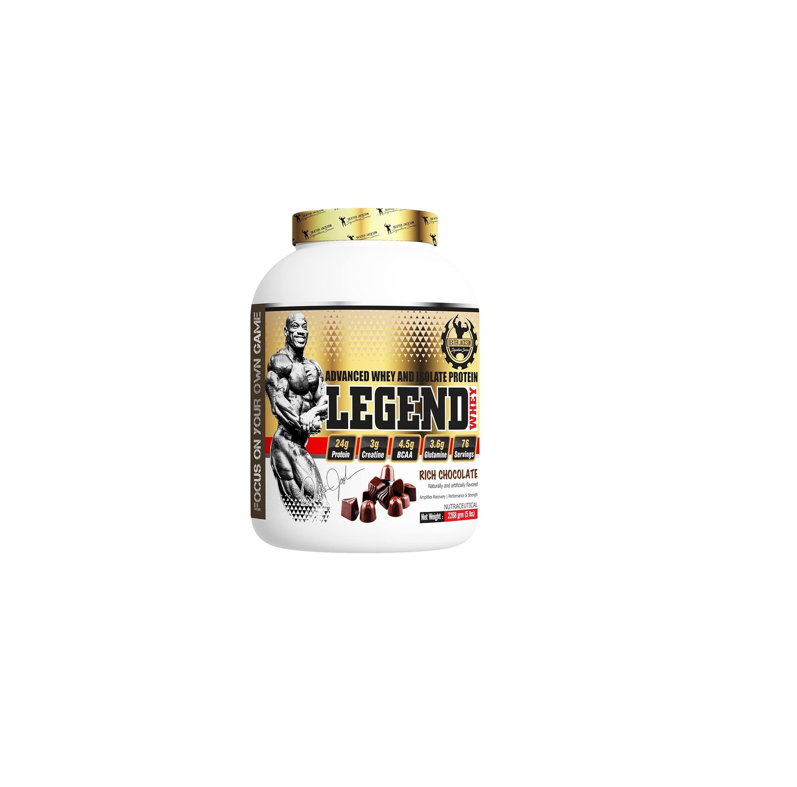 Dexter Jackson Signature Series Legend Whey - Advance Whey And Isolate Protein, 2.27 Kg (5 Lb) - Rich Chocolate