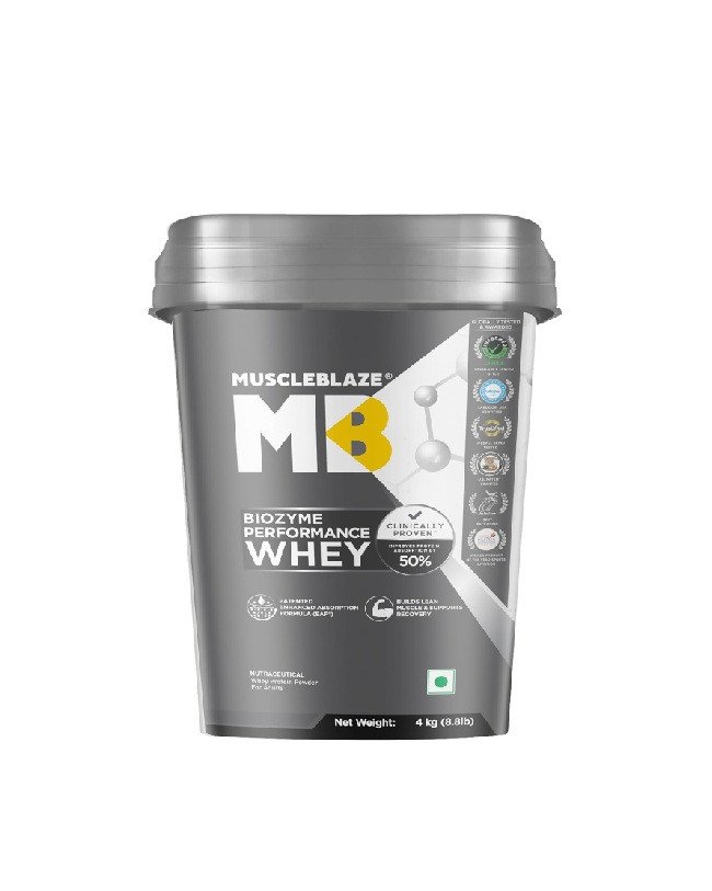 MuscleBlaze (MB) Biozyme Performance Whey Triple Chocolate 4kg