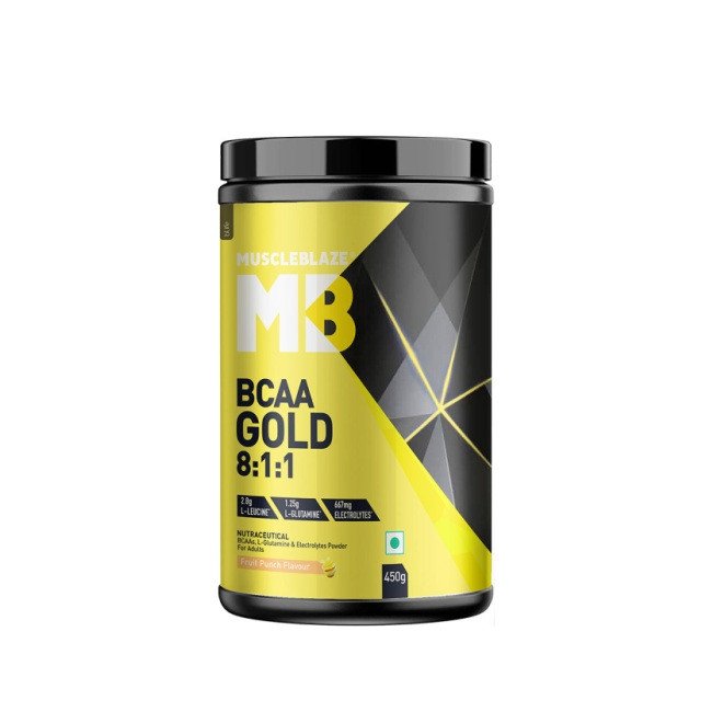 MuscleBlaze (MB) BCAA Gold 8:1:1 Fruit Punch 60 Servings